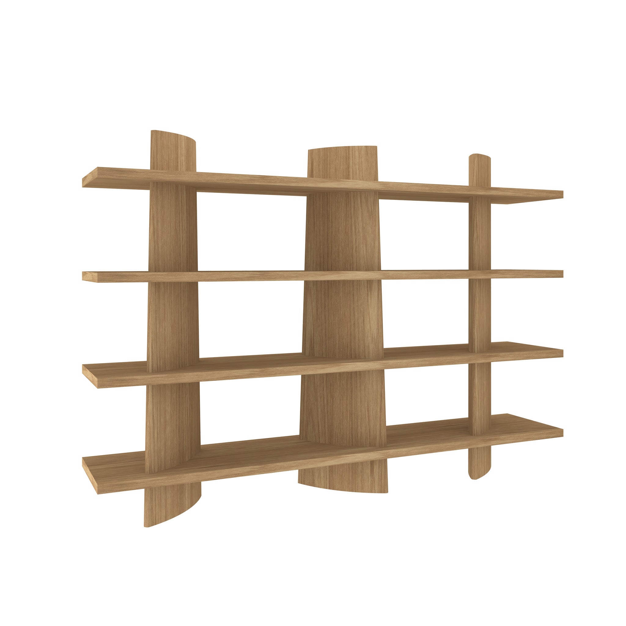 Ravan 2.4m Bookshelf - Natural Oak Shelves Century-Core
