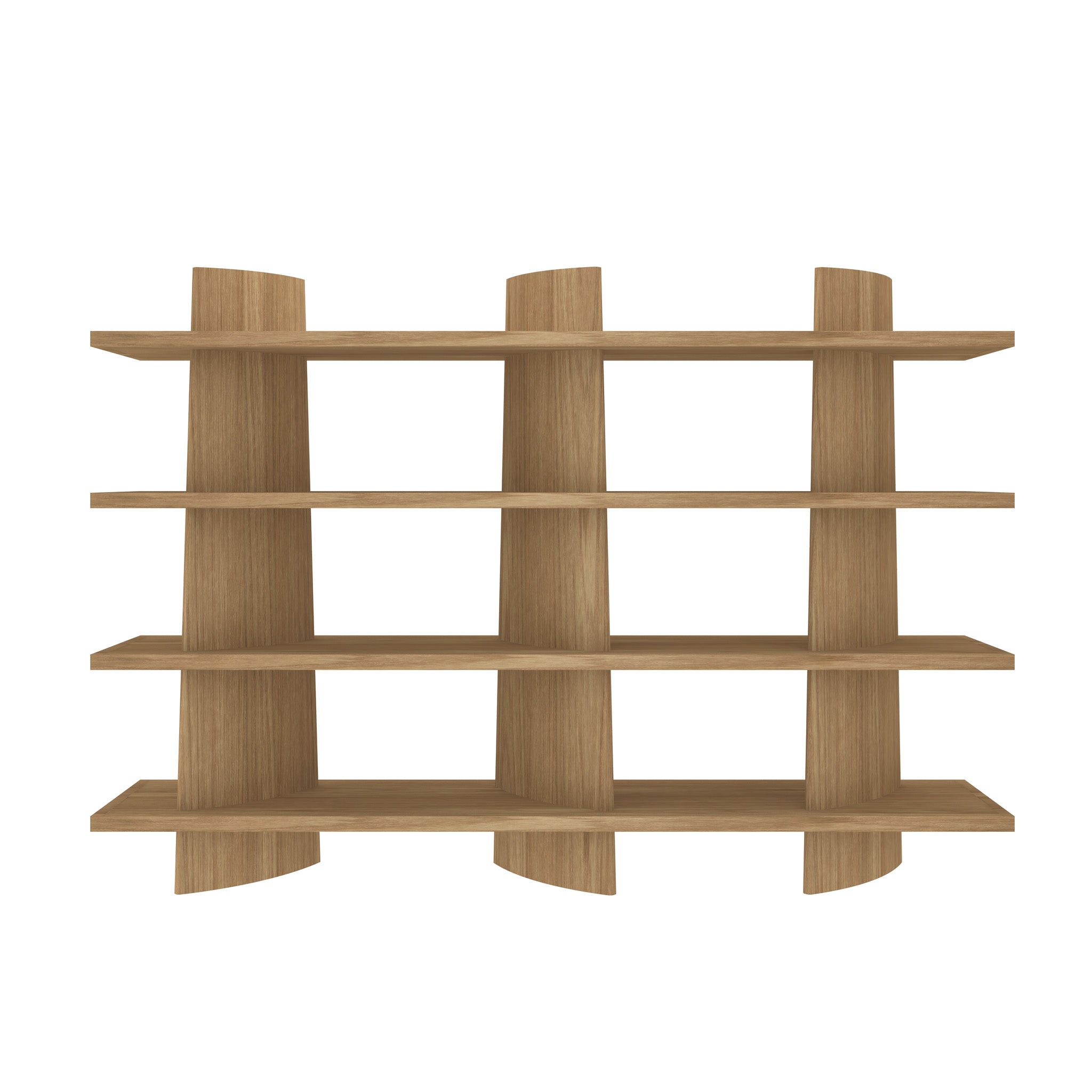 Ravan 2.4m Bookshelf - Natural Oak Shelves Century-Core
