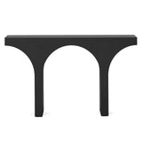 Varello 40cm Concrete Console Table - Matte Black Console Table Eastern-Local