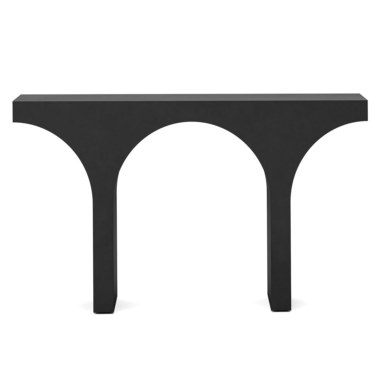 Varello 40cm Concrete Console Table - Matte Black Console Table Eastern-Local