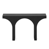 Varello 40cm Concrete Console Table - Matte Black Console Table Eastern-Local
