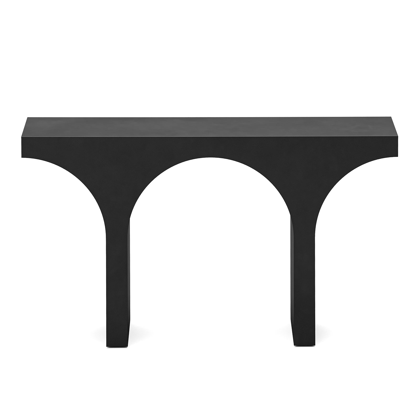 Varello 40cm Concrete Console Table - Matte Black Console Table Eastern-Local