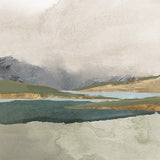 Calm Blue River, By Jacob Q Wall Art Gioia-Local 80x40cm Framed Canvas Gold