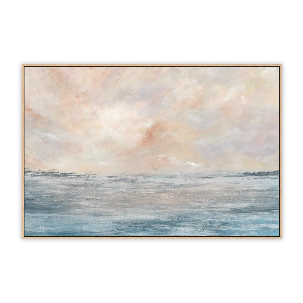 Calm Tide, By Blakely Bering Wall Art Gioia-Local 60x40cm Framed Canvas Oak