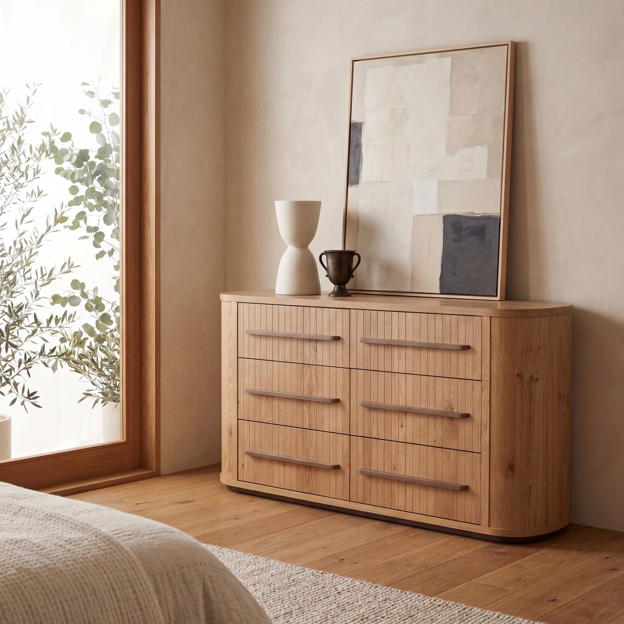 Cambrio Chest of 6 Drawers - Knotty Oak Drawer VN-Core