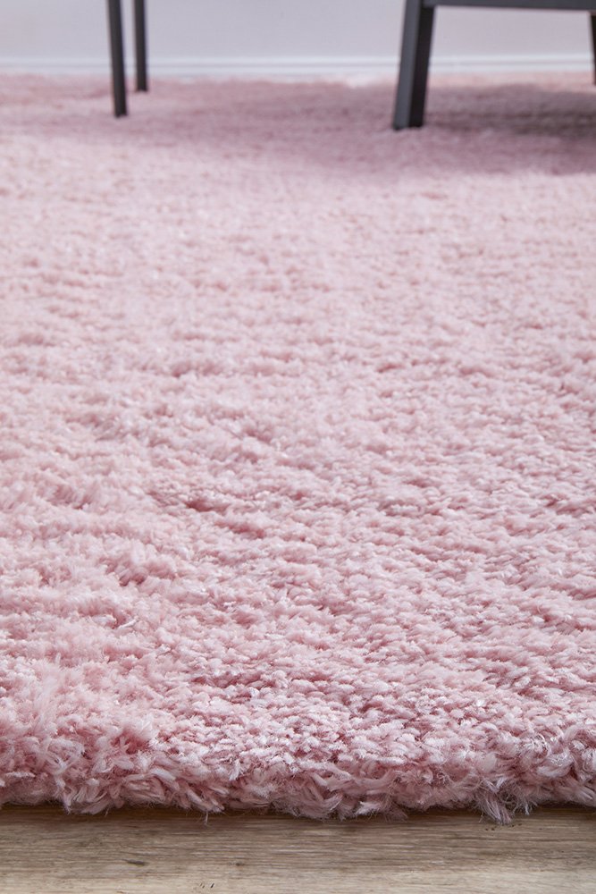 Cardi 150cm x 80cm Shaggy Power Loomed Rug - Pink Rug UN Rugs-Local   