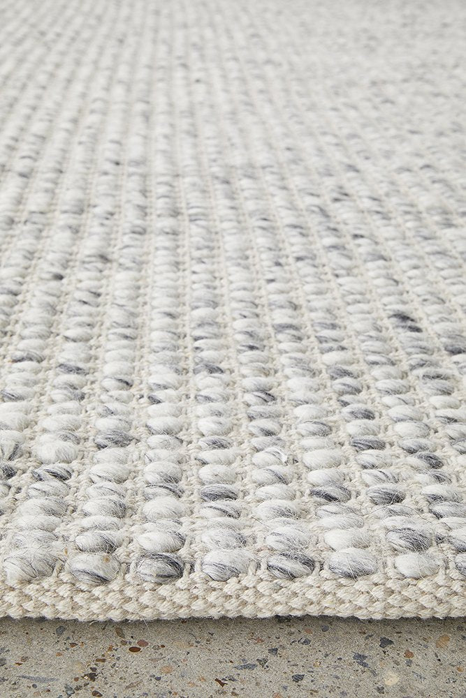 Carlos 400X300cm Felted Wool Rug - Grey Rug UN Rugs-Local