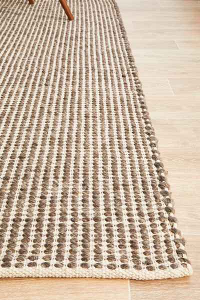 Carlos 225x155cm Felted Wool Rug - Brown | Interior Secrets