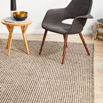 Carlos 320x230cm Felted Wool Rug - Brown Rug UN Rugs-Local   