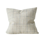 Tripoli 50cm Artisanal Woven Check Cushion Cushion Weave-Local Tripoli Pearl Polyester