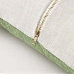 Ex Display - Charlie 50cm Square Cushion - Sage with Feather Inserts Cushion Warran-Local