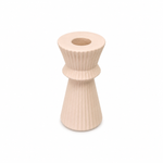 Ex Display - Riccasi Holder Candle - Light Pink Candle Holder Floral-Local