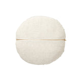 Ex Display - Check 40cm Round Cushion - Sky with Feather Insert Cushion Warran-Local