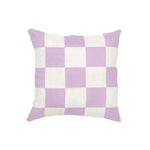 Ex Display - Check 40cm Square Cushion - Lavender Cushion Warran-Local