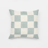 Ex Display - Check 40cm Square Cushion - Sky Cushion Warran-Local