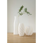 Cleous 21cm Vase - White Vase Onesix-Local