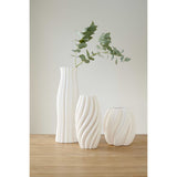 Cleous 21cm Vase - White Vase Onesix-Local
