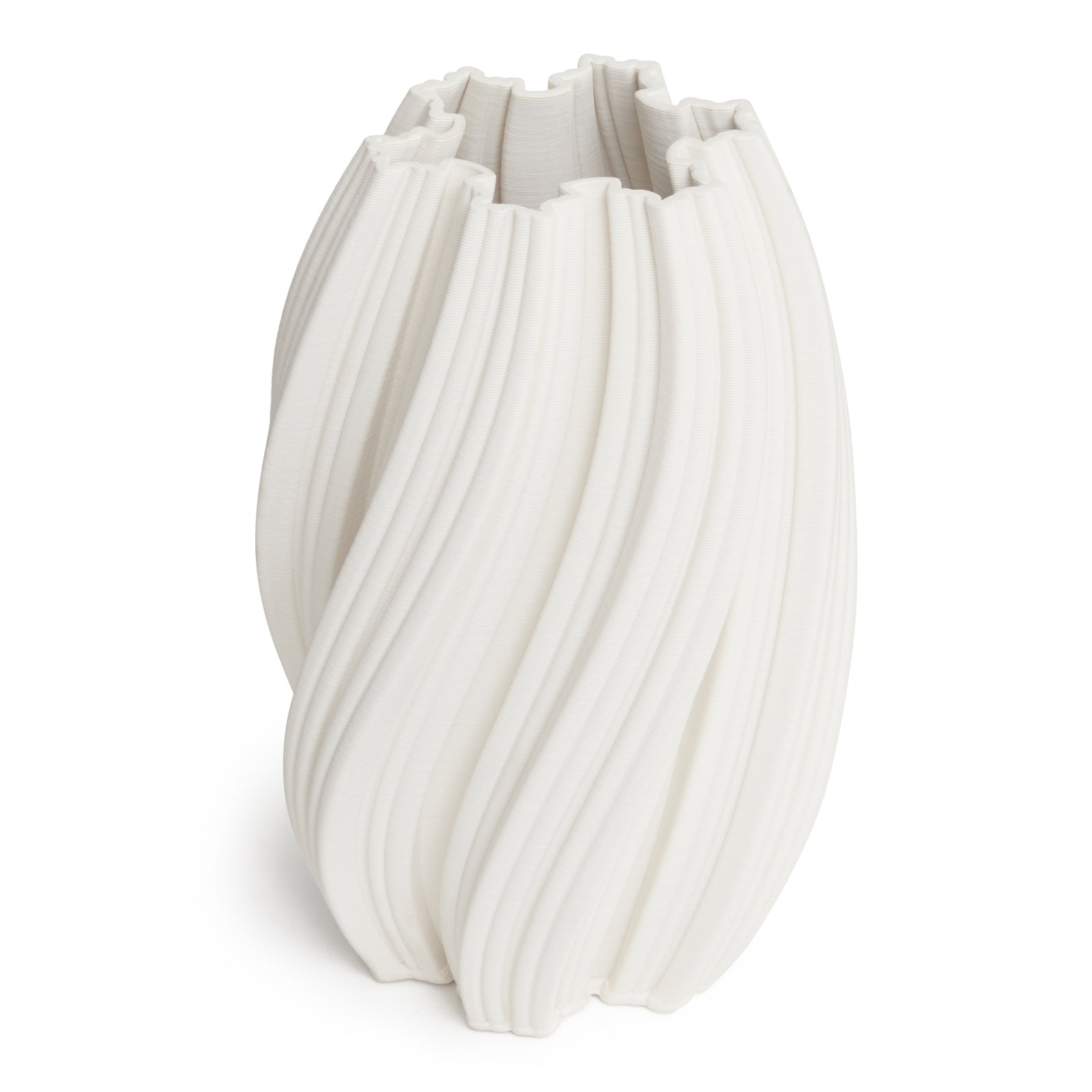 Ex Display - Cleous 31cm Vase - White Vase Onesix-Local