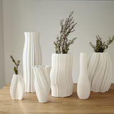 Ex Display - Cleous 31cm Vase - White Vase Onesix-Local