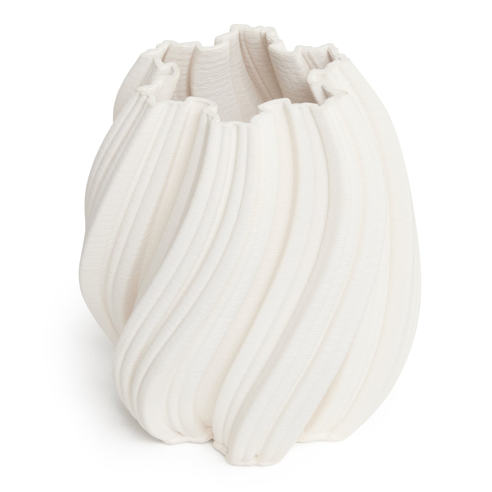 Ex Display - Cleous 21cm Vase - White Vase Onesix-Local