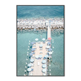 Coastal Life Italy, By Plus X Studio Wall Art Gioia-Local 40x60cm Framed Canvas Black