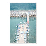 Coastal Life Italy, By Plus X Studio Wall Art Gioia-Local 40x60cm Framed Canvas White