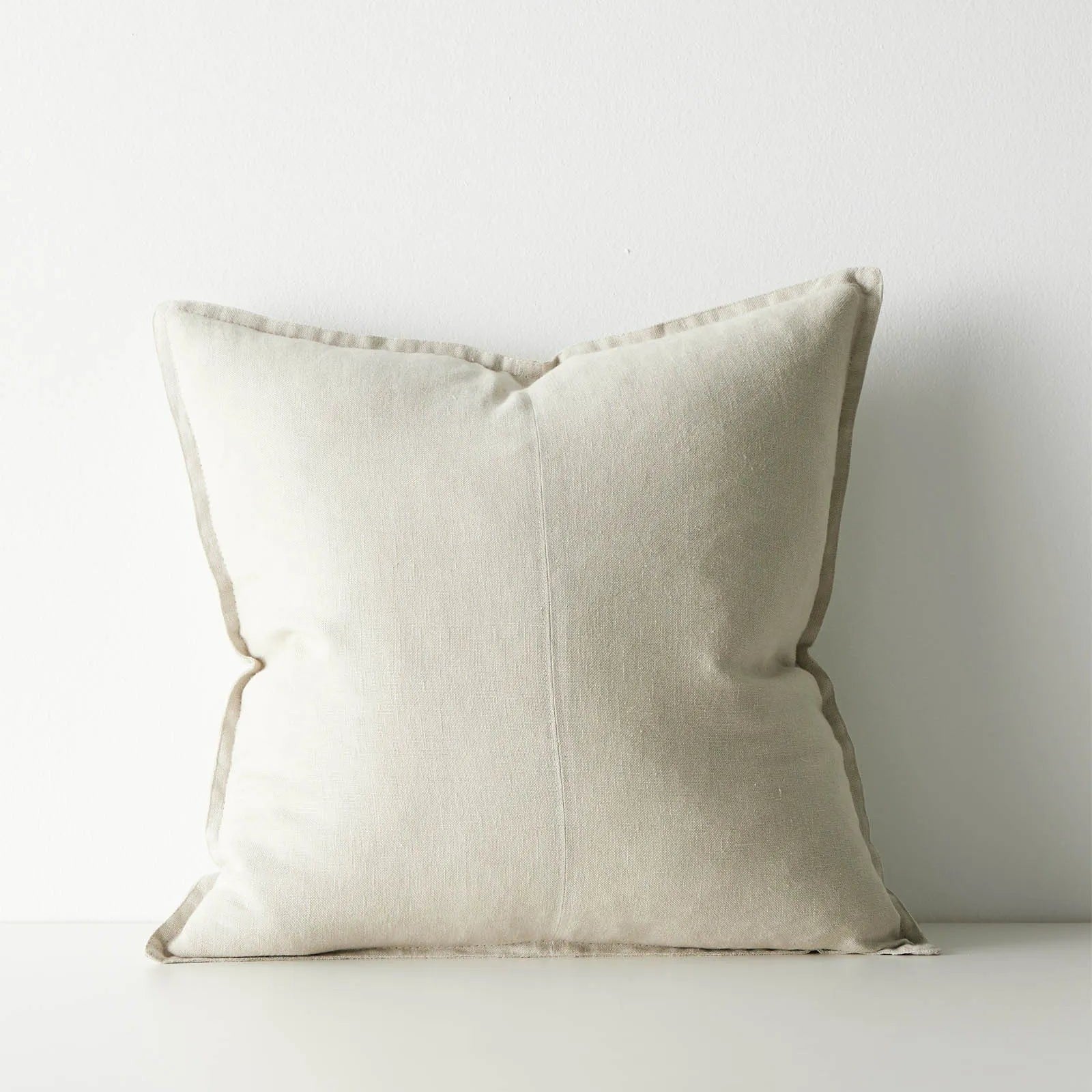 Como Linen Stonewashed Vintage Look Cushion Cushion Weave-Local