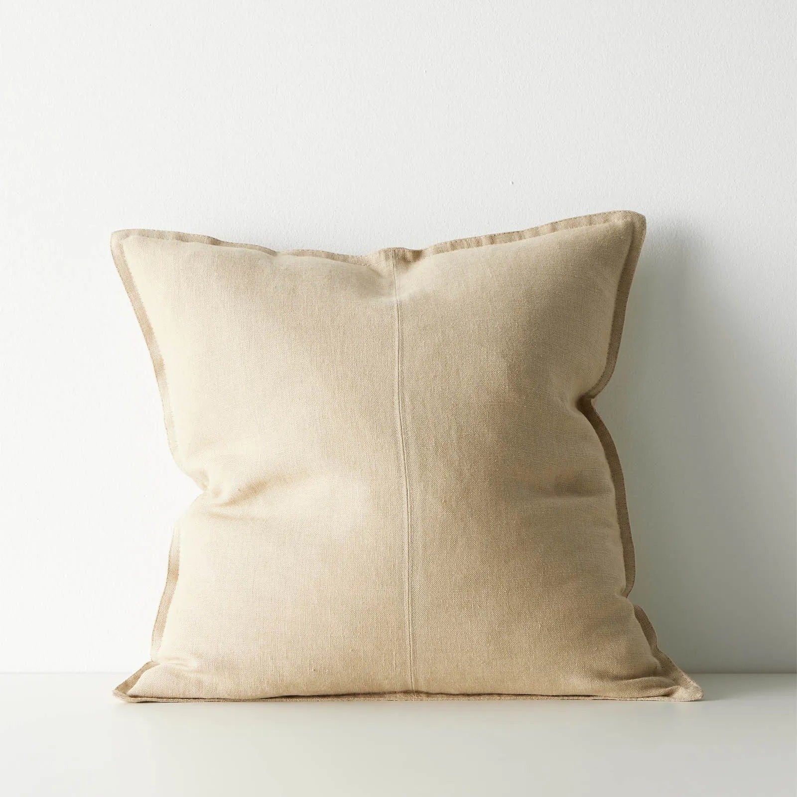 Como Linen Stonewashed Vintage Look Cushion Cushion Weave-Local