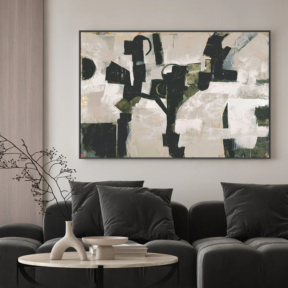 Compose, Dark Green,By Blakely Bering Wall Art Gioia-Local