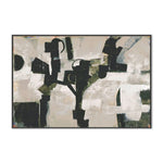 Compose, Dark Green,By Blakely Bering Wall Art Gioia-Local 60x40cm Framed Canvas Black