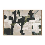 Compose, Dark Green,By Blakely Bering Wall Art Gioia-Local 60x40cm Framed Canvas Oak