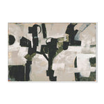 Compose, Dark Green,By Blakely Bering Wall Art Gioia-Local 60x40cm Framed Canvas White