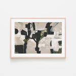 Compose, Dark Green,By Blakely Bering Wall Art Gioia-Local 60x40cm Framed Poster Black