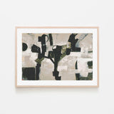 Compose, Dark Green,By Blakely Bering Wall Art Gioia-Local 60x40cm Framed Poster Black