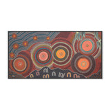 Connectedness, By Domica Hill Wall Art Gioia-Local 80x40cm Framed Canvas Black