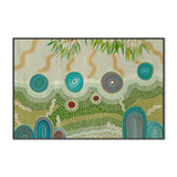 Country Connections, By Domica Hill Wall Art Gioia-Local 60x40cm Framed Canvas Black