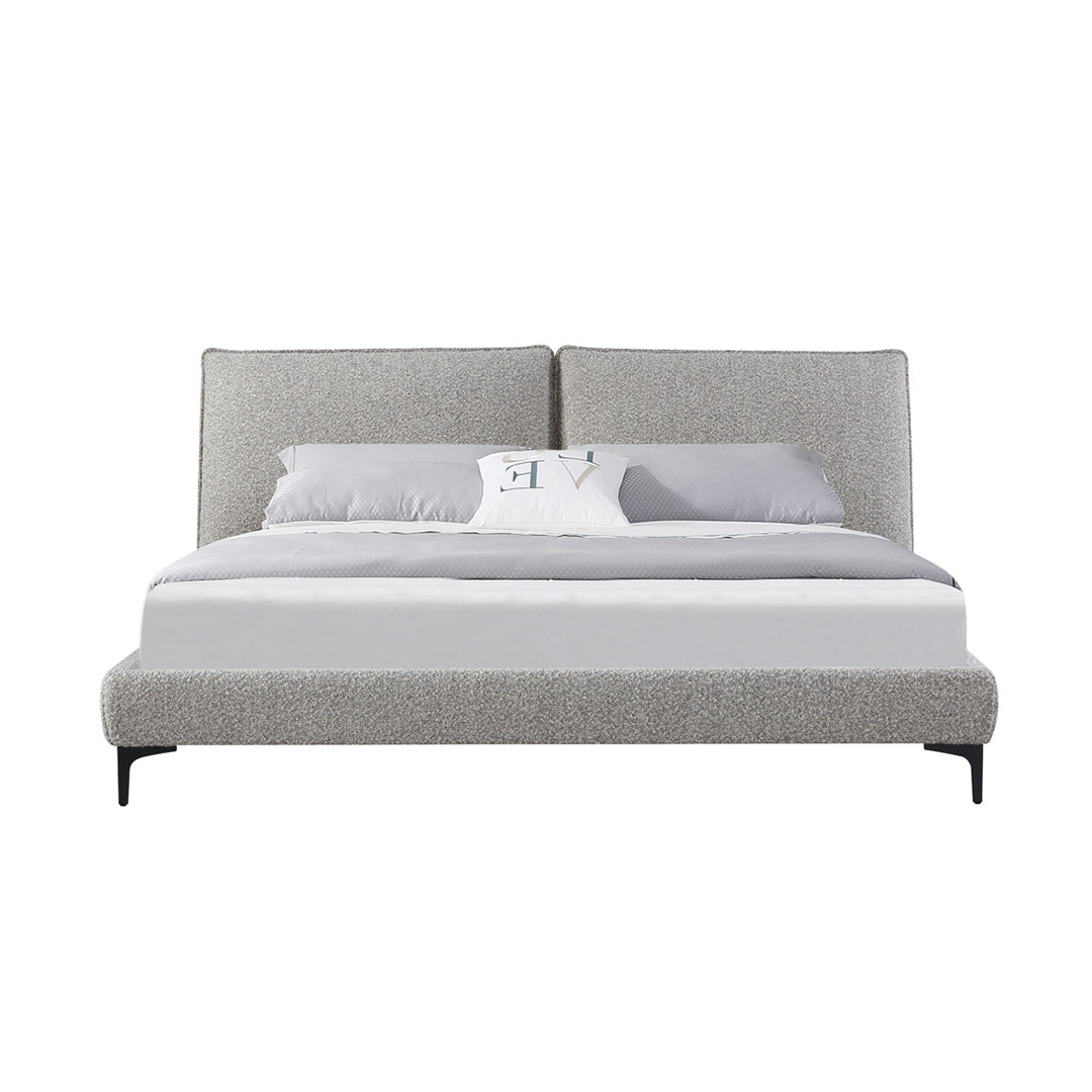 Celeste Fabric Queen Bed Frame - Olive Brown Boucle Bed Frame YoBed-Core