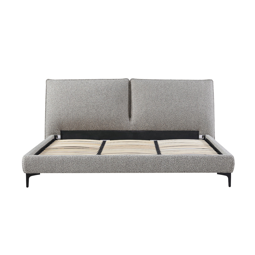 Celeste Fabric Queen Bed Frame - Olive Brown Boucle Bed Frame YoBed-Core
