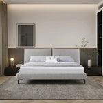 Celeste Fabric Queen Bed Frame - Olive Brown Boucle Bed Frame YoBed-Core