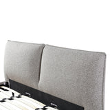 Celeste Fabric Queen Bed Frame - Olive Brown Boucle Bed Frame YoBed-Core