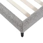 Celeste Fabric Queen Bed Frame - Olive Brown Boucle Bed Frame YoBed-Core