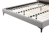 Celeste Fabric Queen Bed Frame - Olive Brown Boucle Bed Frame YoBed-Core