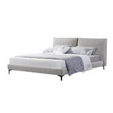 Celeste Fabric Queen Bed Frame - Olive Brown Boucle Bed Frame YoBed-Core