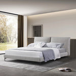 Celeste Fabric Queen Bed Frame - Olive Brown Boucle Bed Frame YoBed-Core