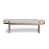 Ex Display - Jahoda 1.6m Light Natural Elm Bench - Natural Linen Bench Nicki-Core
