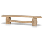 Josif 2.06m Elm Bench - Natural Dining Bench Nasa-Core