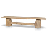 Josif 2.06m Elm Bench - Natural Dining Bench Nasa-Core