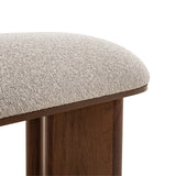 Vico Walnut Bench - Clay Grey Bench Iggy-Core