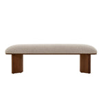 Ex Display - Vico Walnut Bench - Clay Grey Bench Iggy-Core