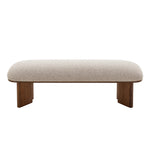 Ex Display - Vico Walnut Bench - Clay Grey Bench Iggy-Core